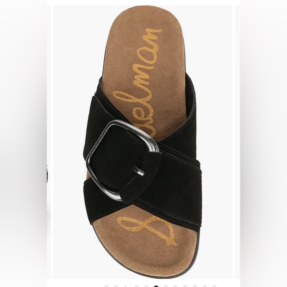 Sam Edelman Darla Black Suede Sandal
